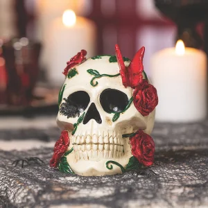 Gothic Tabletop Skull Halloween Decoration<Oriental Trading Fashion