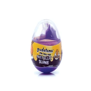 Oriental Trading Play Sets*Gudetama The Lazy Egg Metallic Slime & Mini Figure Purple