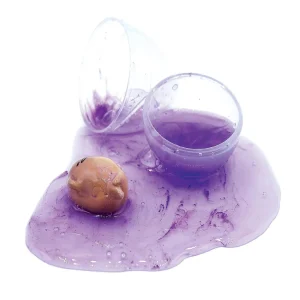 Oriental Trading Play Sets*Gudetama The Lazy Egg Metallic Slime & Mini Figure Purple