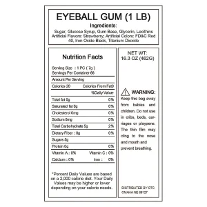 Gumball Eyes - 77 Pc.<Oriental Trading Flash Sale