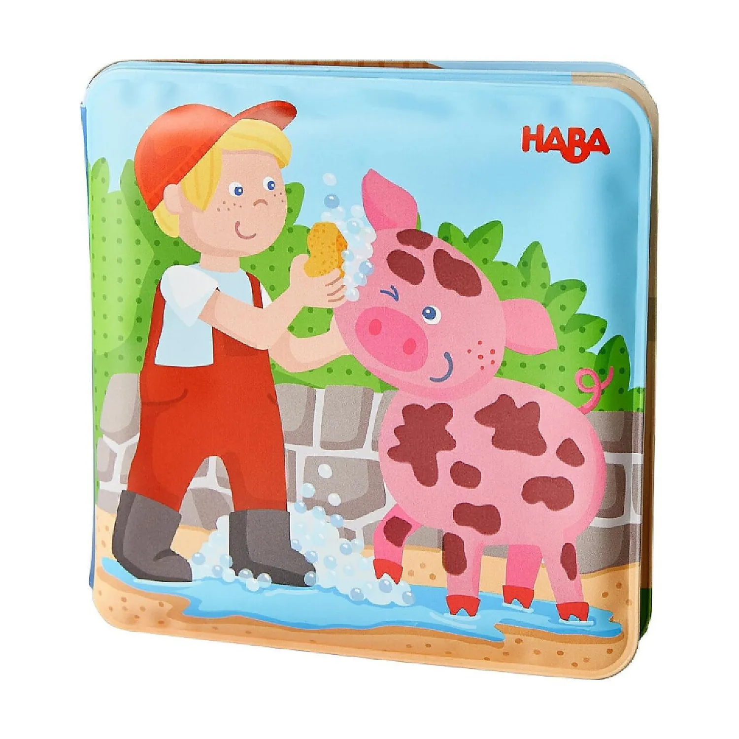 haba_animal_wash_day__mag_0.webp Oriental Trading Play Sets*Haba Animal Wash Day - Magic Bath Book - Wipe With Warm Water And The "Muddy" Pages Come Clean