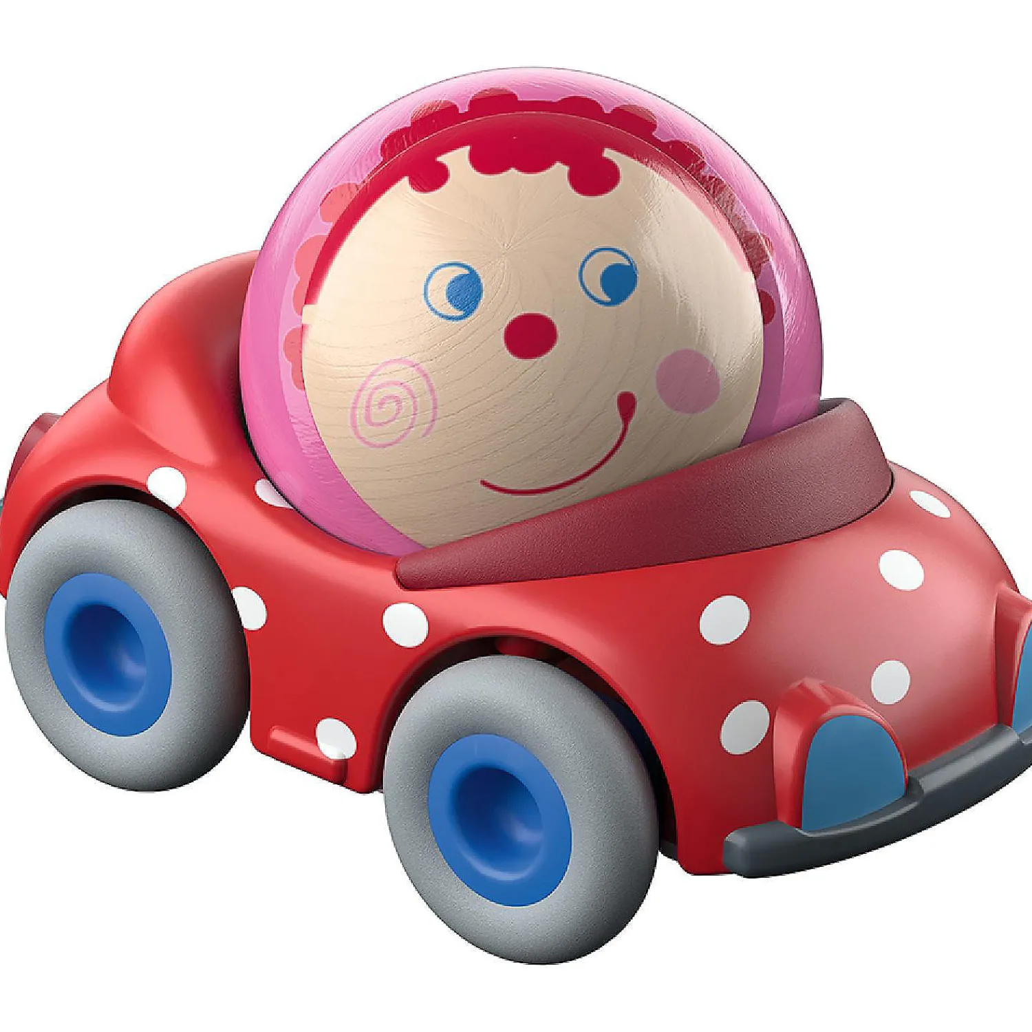 haba_kullerbu_paulines_co_0.webp Oriental Trading Toy Cars*Haba Kullerbu Pauline's Convertible Ball Car - Red Polka Dot Vehicle With Ball