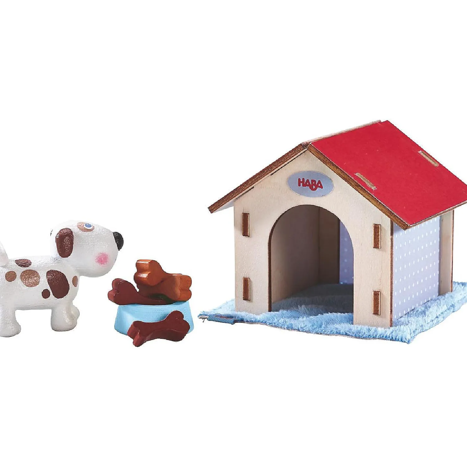 haba_little_friends_dog_l_0-1.webp Oriental Trading Character Toys*Haba Little Friends Dog Lucky - Pet Toy Figure With Doghouse & Wooden Bones