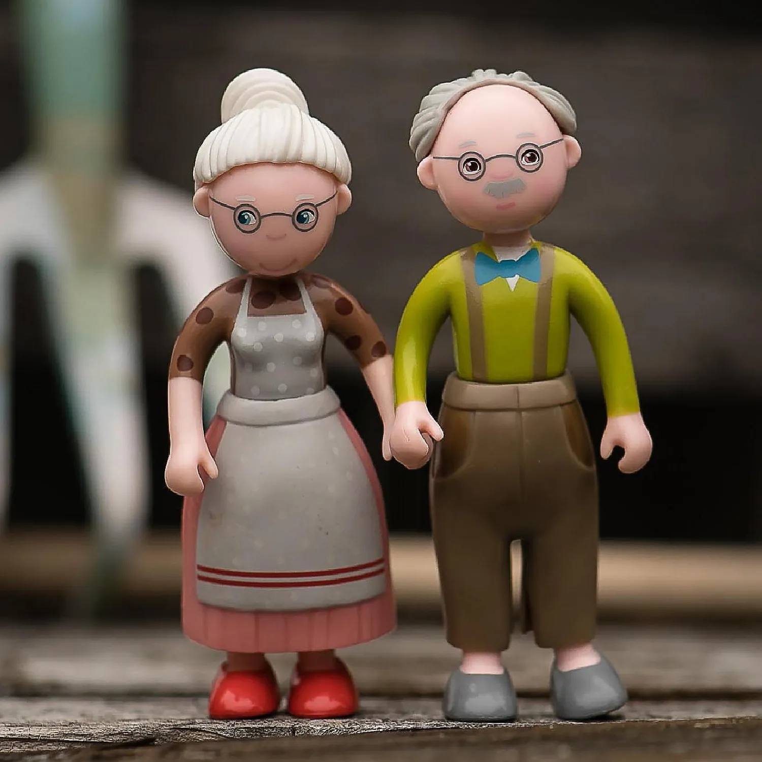 haba_little_friends_grand_1.webp Oriental Trading Character Toys*Haba Little Friends Grandma Elli - 4.5" Dollhouse Toy Figure