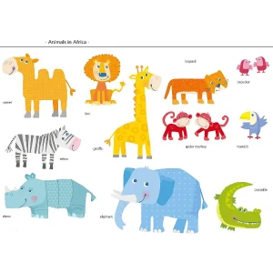 Oriental Trading Building Blocks*Haba Magnetic Game Box World Of Animals In Their Habitats - 62 Magnetic Pieces In Cardboard Carrying Case With 4 Background Scenes