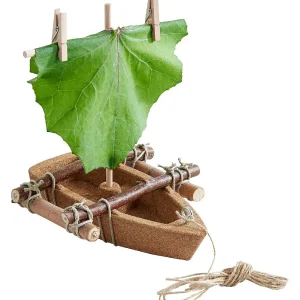 Oriental Trading Pretend Play*Haba Terra Kids Cork Boat - Easy To Assemble And Upgrade With Materials Found In Nature - Diy Fun For Young And Old