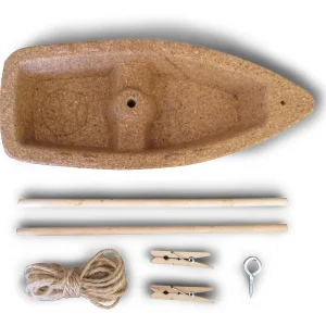Oriental Trading Pretend Play*Haba Terra Kids Cork Boat - Easy To Assemble And Upgrade With Materials Found In Nature - Diy Fun For Young And Old