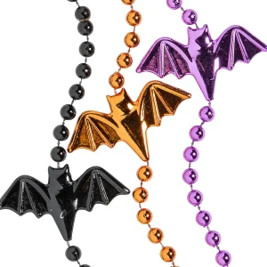 Halloween Bat Mardi Gras Beaded Necklaces - 24 Pc.<Oriental Trading Discount