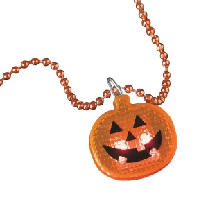 Halloween Bead Necklaces With Light-Up Pumpkin - 12 Pc.<Oriental Trading Fashion