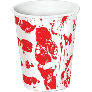 Halloween Bloody Handprints Paper Cups - 8 Pc.<Oriental Trading Store