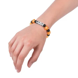 Halloween Boo Beaded Bracelet Craft Kit - Makes 12<Oriental Trading Fashion