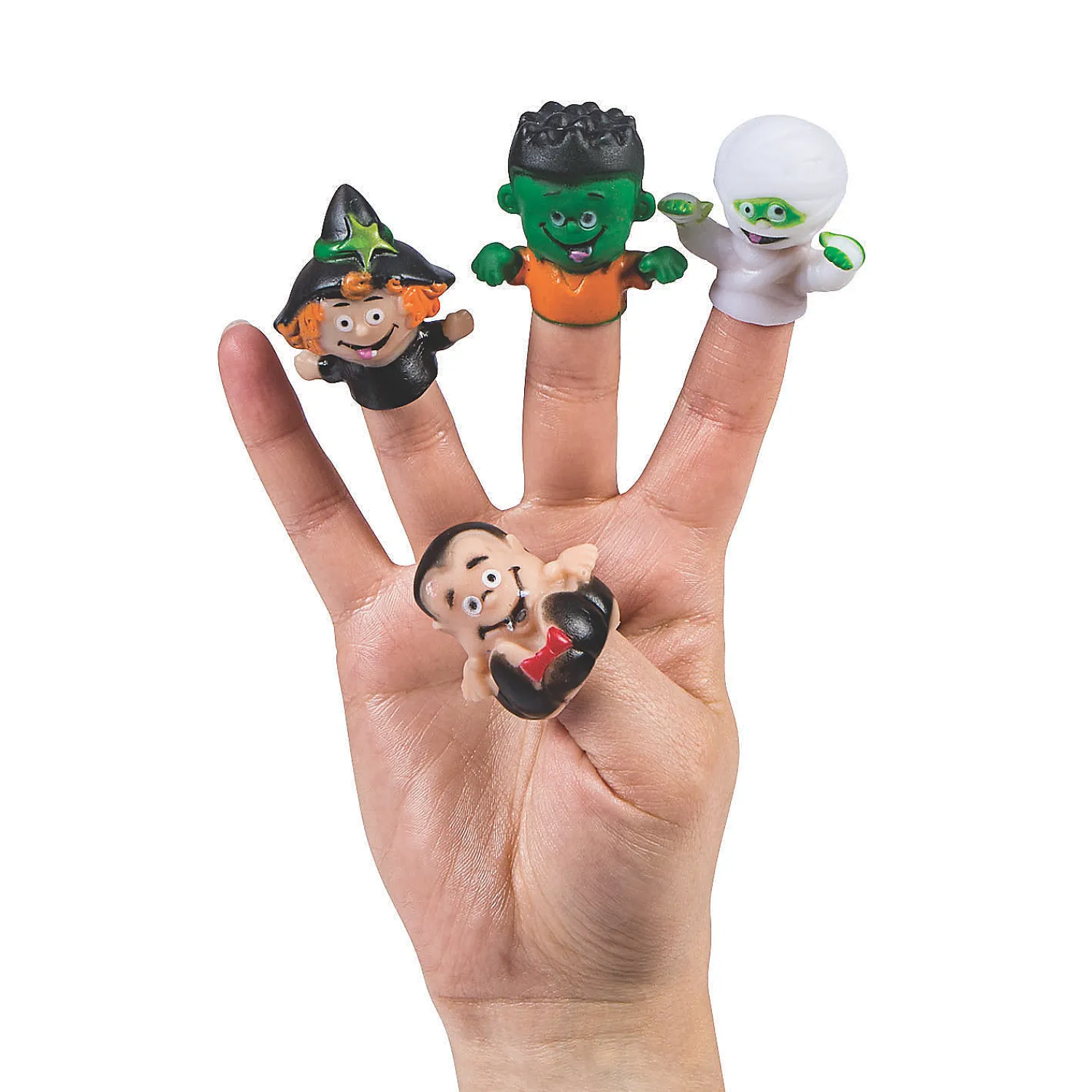 halloween_character_finge_0.webp Oriental Trading Character Toys*Halloween Character Finger Puppets - 12 Pc.