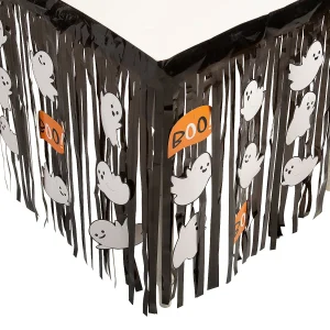 Halloween Ghost Fringe Table Skirt<Oriental Trading Shop