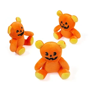 Halloween Jack-O'-Lantern Face Stuffed Bears - 12 Pc.<Oriental Trading Clearance