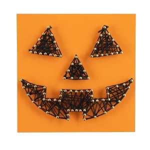 Halloween Jack-O'-Lantern String Art Craft<Oriental Trading Hot