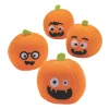 Oriental Trading Stuffed Animals & Plush Toys*Halloween Mini Round Stuffed Pumpkins - 12 Pc.