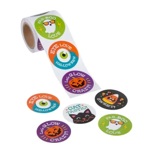 Halloween Pun Sticker Roll - 100 Pc.<Oriental Trading Online