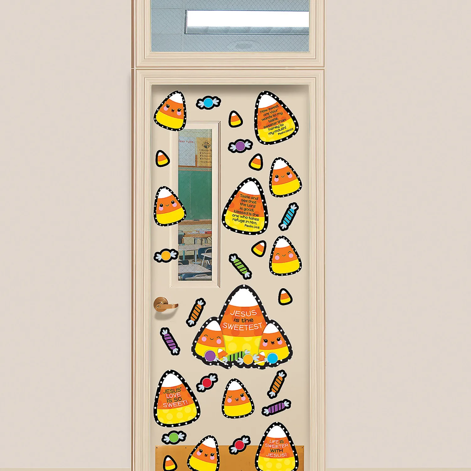 halloween_religious_candy_0.webp Halloween Religious Candy Corn Door Decorating Kit- 4 Pc.<Oriental Trading Cheap