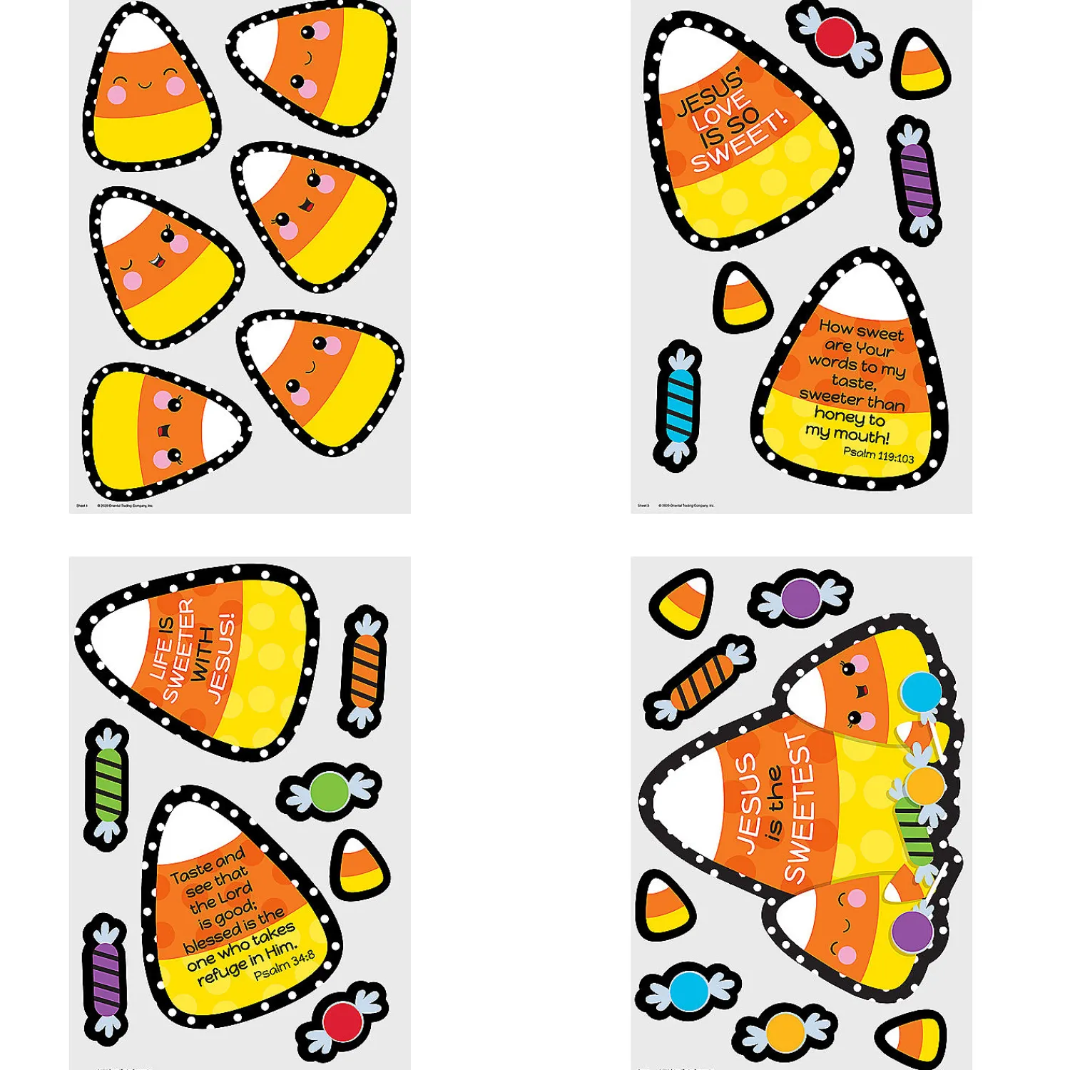 halloween_religious_candy_1.webp Halloween Religious Candy Corn Door Decorating Kit- 4 Pc.<Oriental Trading Cheap