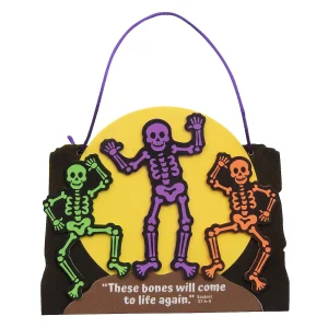 Halloween Religious These Bones Will Live Again Sign Craft Kit - Makes 12<Oriental Trading Outlet