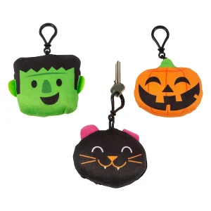 Halloween Stuffed Character Backpack Clip Keychains - 12 Pc.<Oriental Trading Outlet