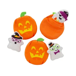 Halloween Stuffed Pocket Pumpkins With Ghosts - 12 Pc.<Oriental Trading Discount