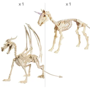 Halloween Unicorn & Dragon Skeleton Decorations<Oriental Trading Cheap