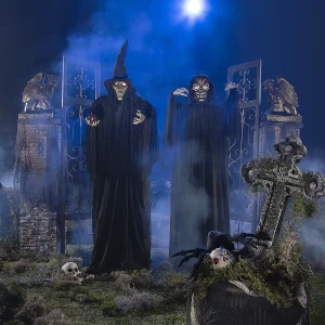 Halloween Witch & Reaper Couple Standing Halloween Decorations - 2 Pc.<Oriental Trading Cheap