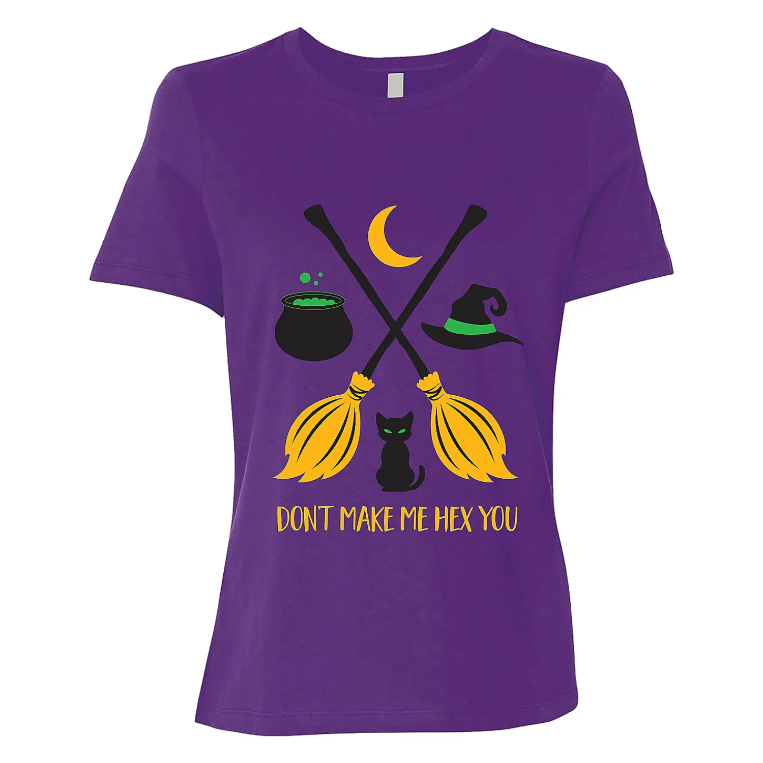 halloween_witch_hex_women_0.webp Halloween Witch Hex Women's T-Shirt<Oriental Trading Online