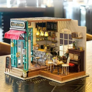 Oriental Trading Puzzles*Handscraft Diy 3D Dollhouse Puzzle - Simon's Coffee
