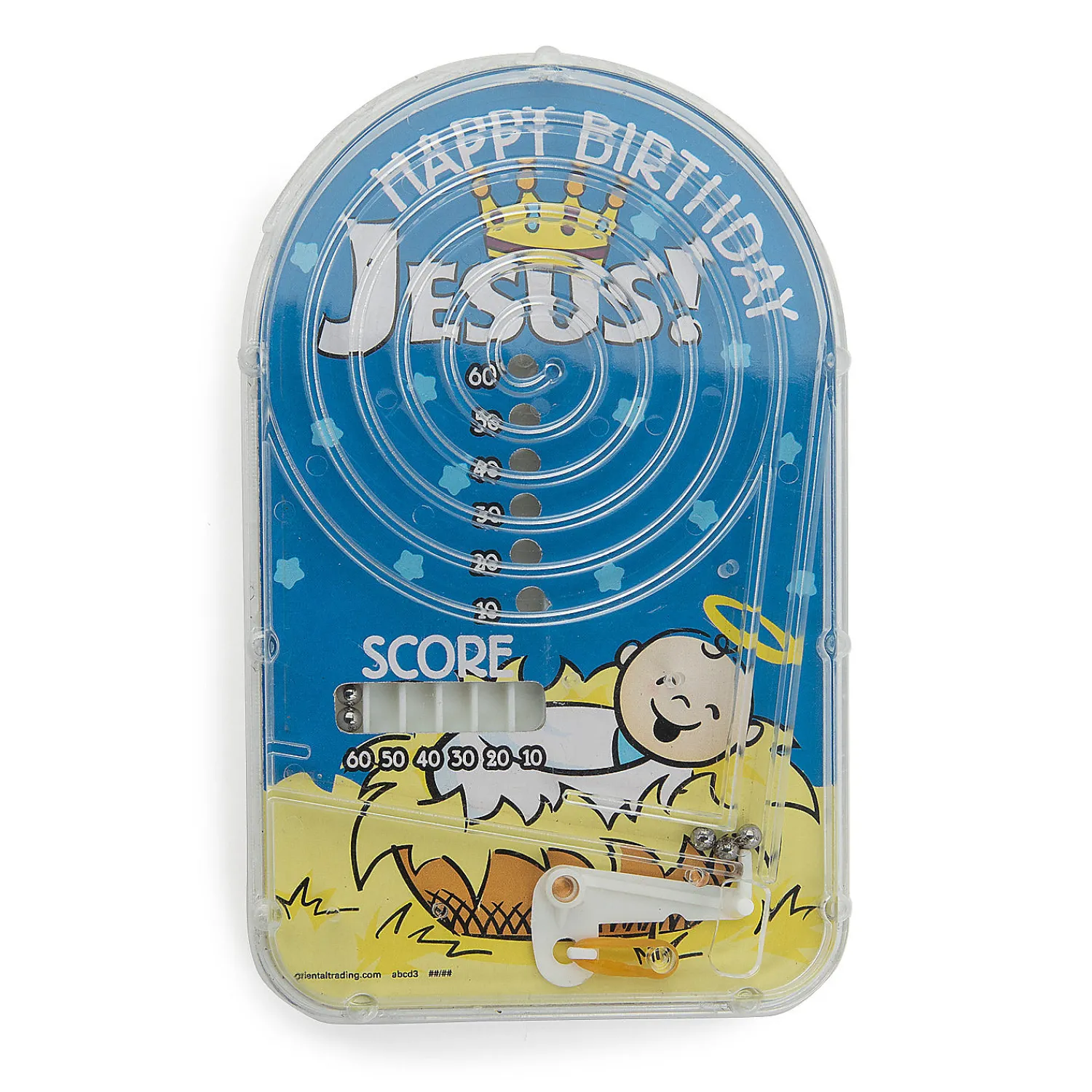 happy_birthday_jesus_mini_0.webp Oriental Trading Games*Happy Birthday Jesus Mini Pinball Games - 12 Pc.