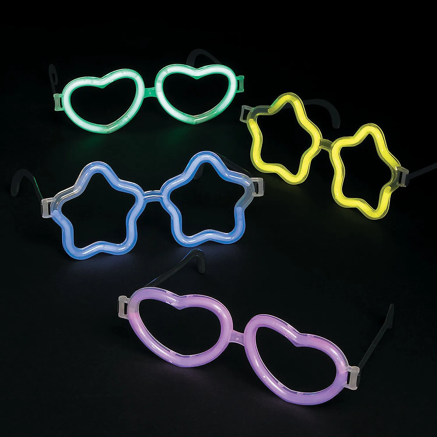 heart__star_glow_stick_gl_0.webp Oriental Trading Glow Jewelry*Heart & Star Glow Stick Glasses - 12 Pc.