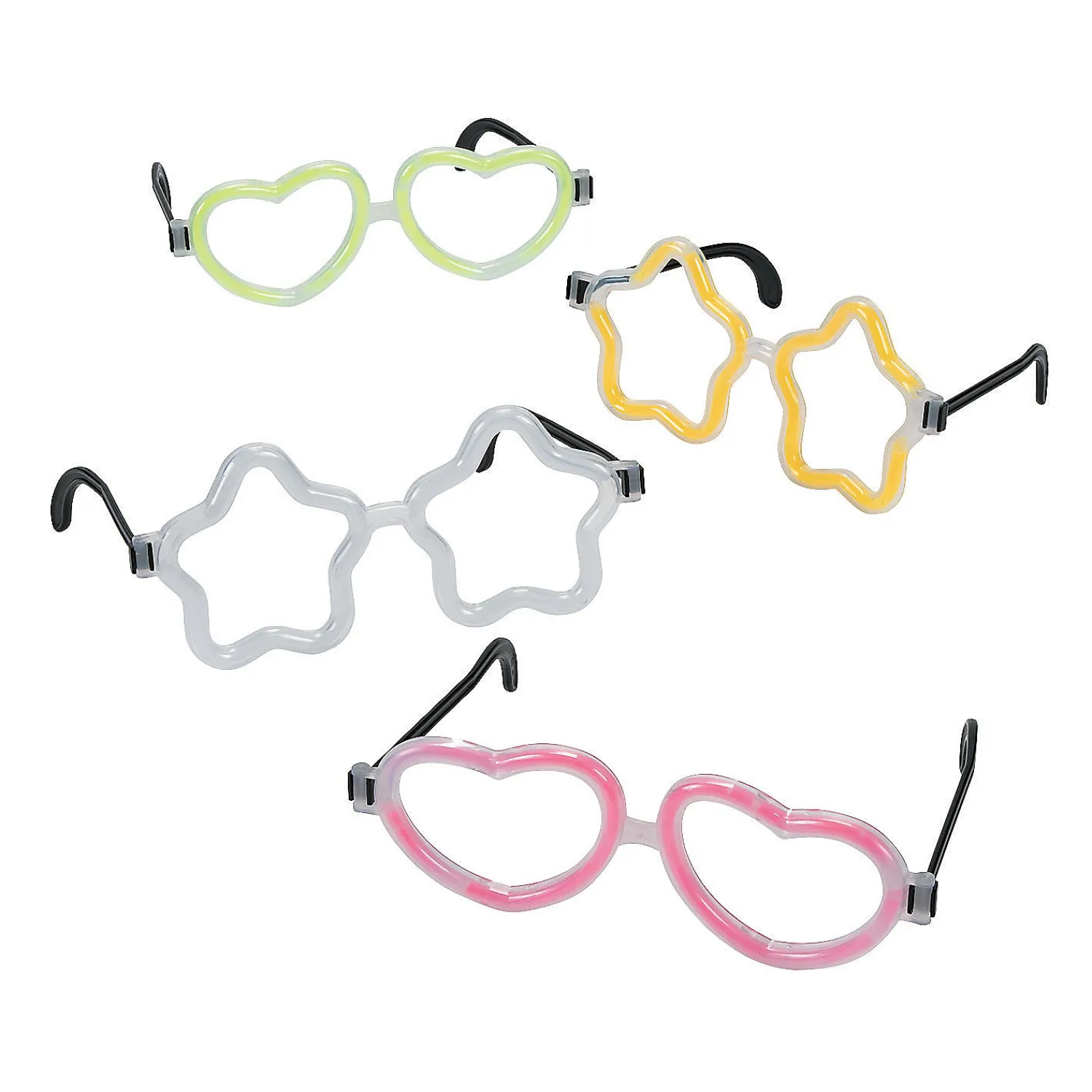 heart__star_glow_stick_gl_1.webp Oriental Trading Glow Jewelry*Heart & Star Glow Stick Glasses - 12 Pc.