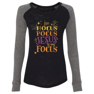 Hocus Pocus Jesus Is My Focus Women's T-Shirt<Oriental Trading Shop