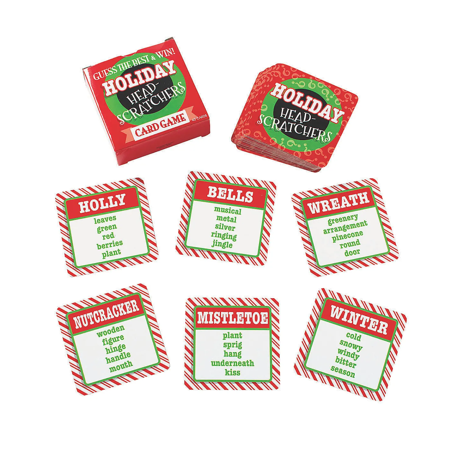 holiday_headscratchers_ca_0.webp Oriental Trading Playing Cards*Holiday Headscratchers Card Games - 12 Pc.