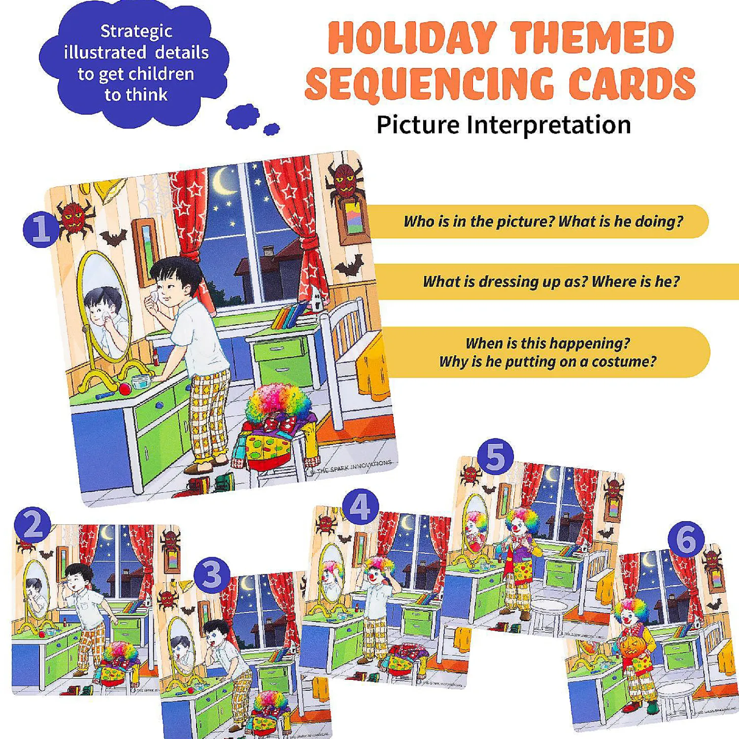 holiday_storytelling_card_2.webp Oriental Trading Playing Cards*Holiday Storytelling Cards Sequence 8 Story Sets, Speech Therapy Game