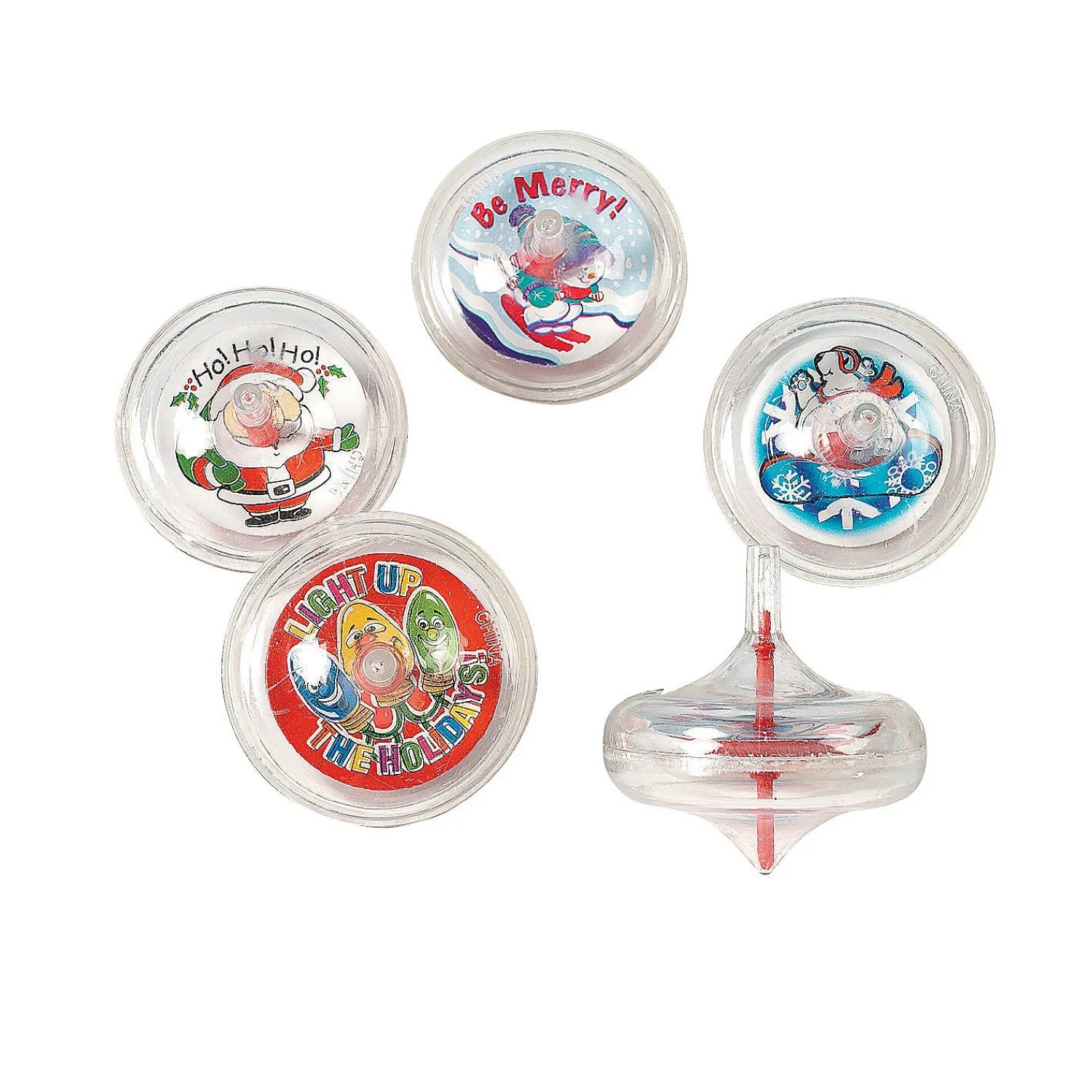 holiday_swirl_spin_tops___0.webp Oriental Trading Wind-Up Toys & Spinning Tops*Holiday Swirl Spin Tops - 12 Pc.