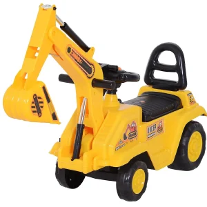 Homcom No Power 3 In 1 Ride On Excavator Digger Construction Truck<Oriental Trading Cheap