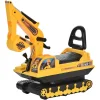 Homcom No Power Ride On Excavator Construction Truck 3Yr+ Yellow<Oriental Trading Best Sale