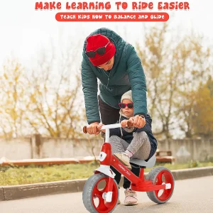 Honey Joy Toddler Balance Bike W/ Feetrests For 2-5 Yr Red<Oriental Trading Clearance