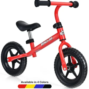 Honeyjoy Balance Bike No Pedal W/ Adjustable Handlebar & Seat Red<Oriental Trading Best