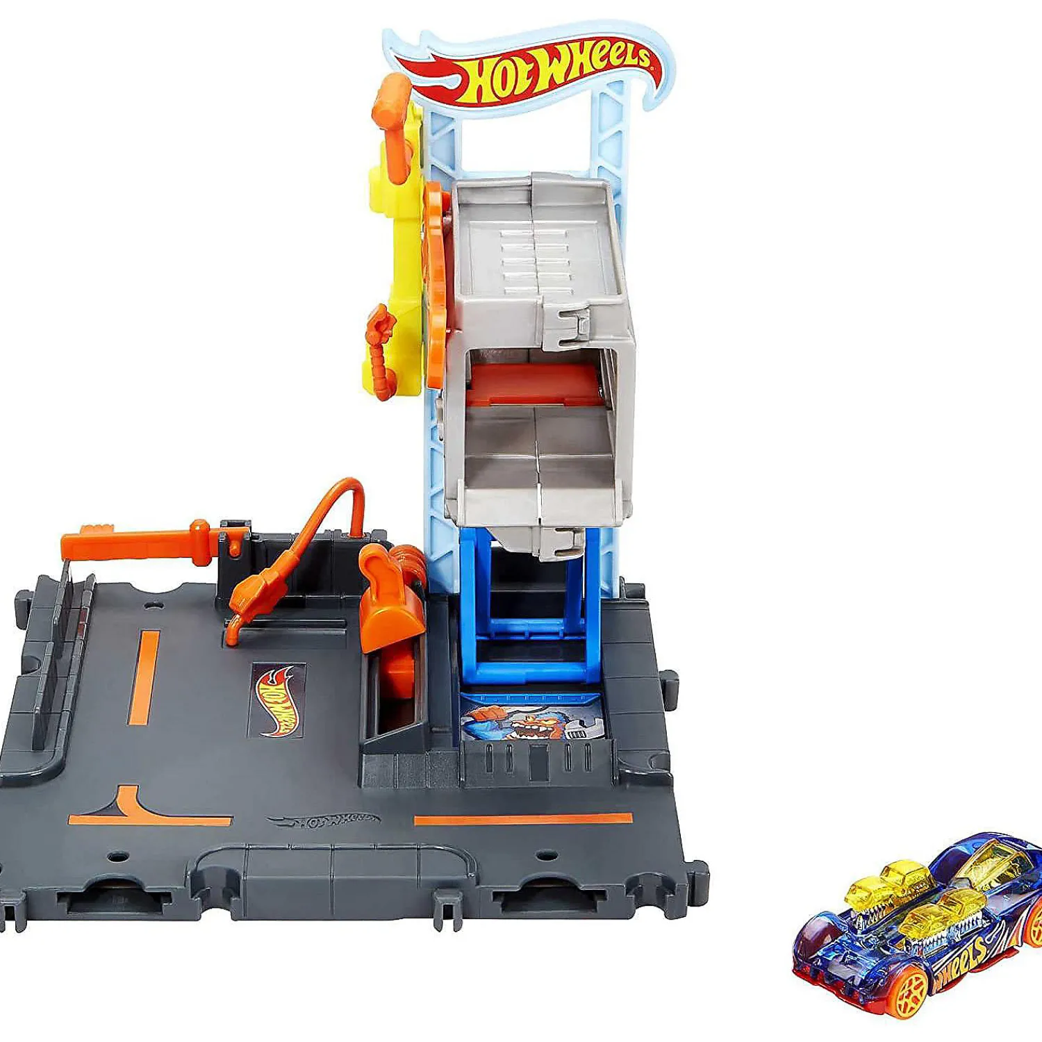 hot_wheels_city_downtown__0.webp Oriental Trading Toy Cars*Hot Wheels City Downtown Repair Station Playset With 1 Car, Connects To Other Sets & Tracks