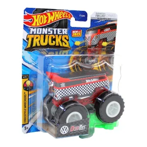 Oriental Trading Toy Cars*Hot Wheels Monster Trucks 1:64 Scale Dragbus Red, Includes Connect And Crash Car