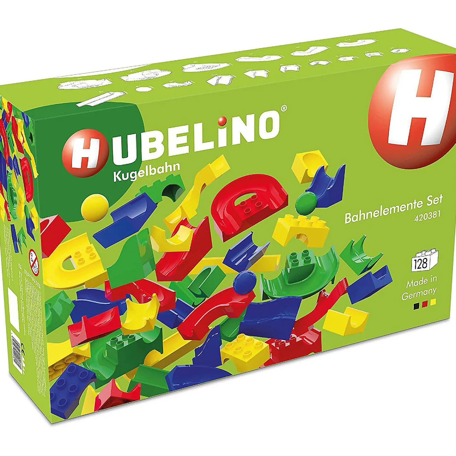 hubelino_marble_run__piec_0.webp Oriental Trading Play Sets*Hubelino Marble Run - 128-Piece Run Elements Expansion Set - The Original!