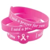 Oriental Trading Bracelets*I Said A Prayer For You Pink Ribbon Rubber Bracelets - 24 Pc.