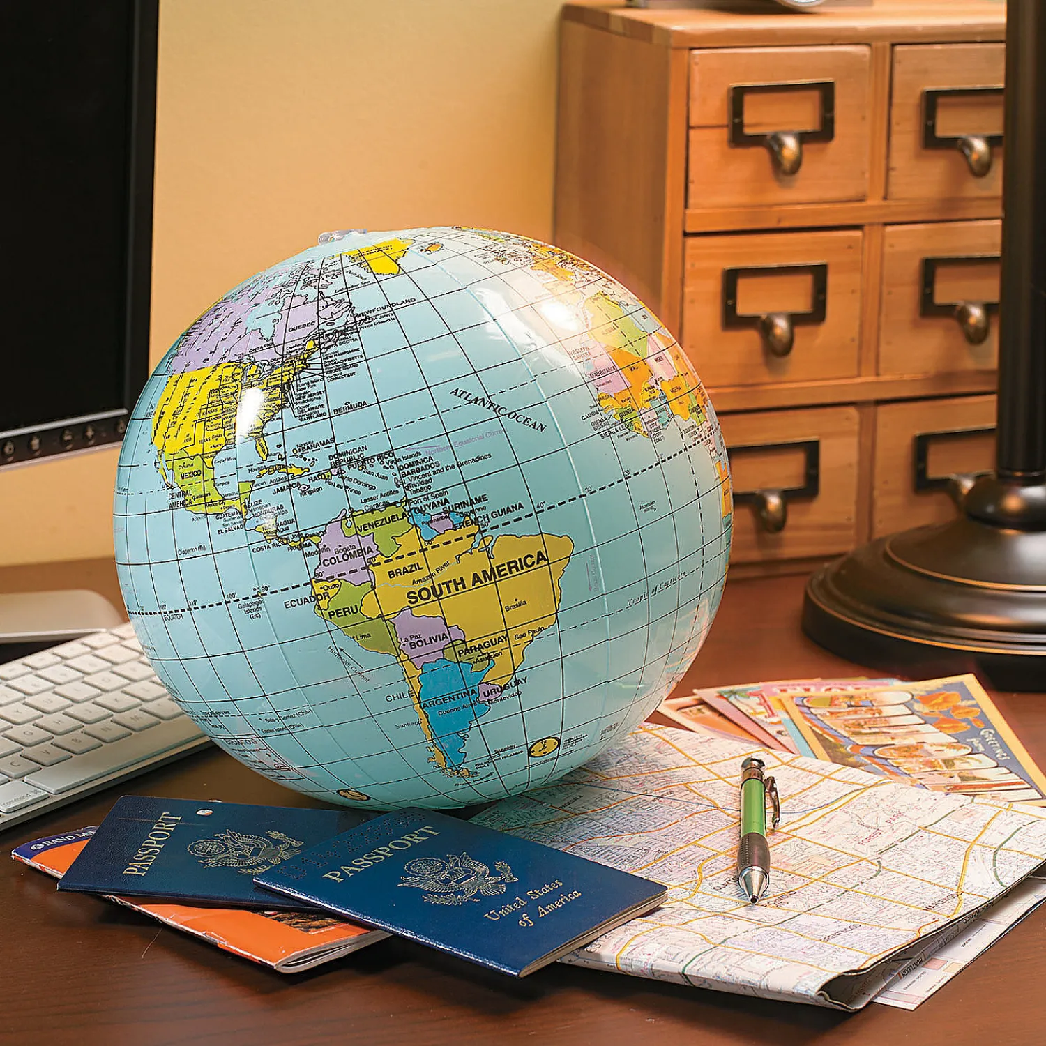 inflatable__world_globes__2.webp Oriental Trading Inflatable Toys*Inflatable 11" World Globes - 12 Pc.