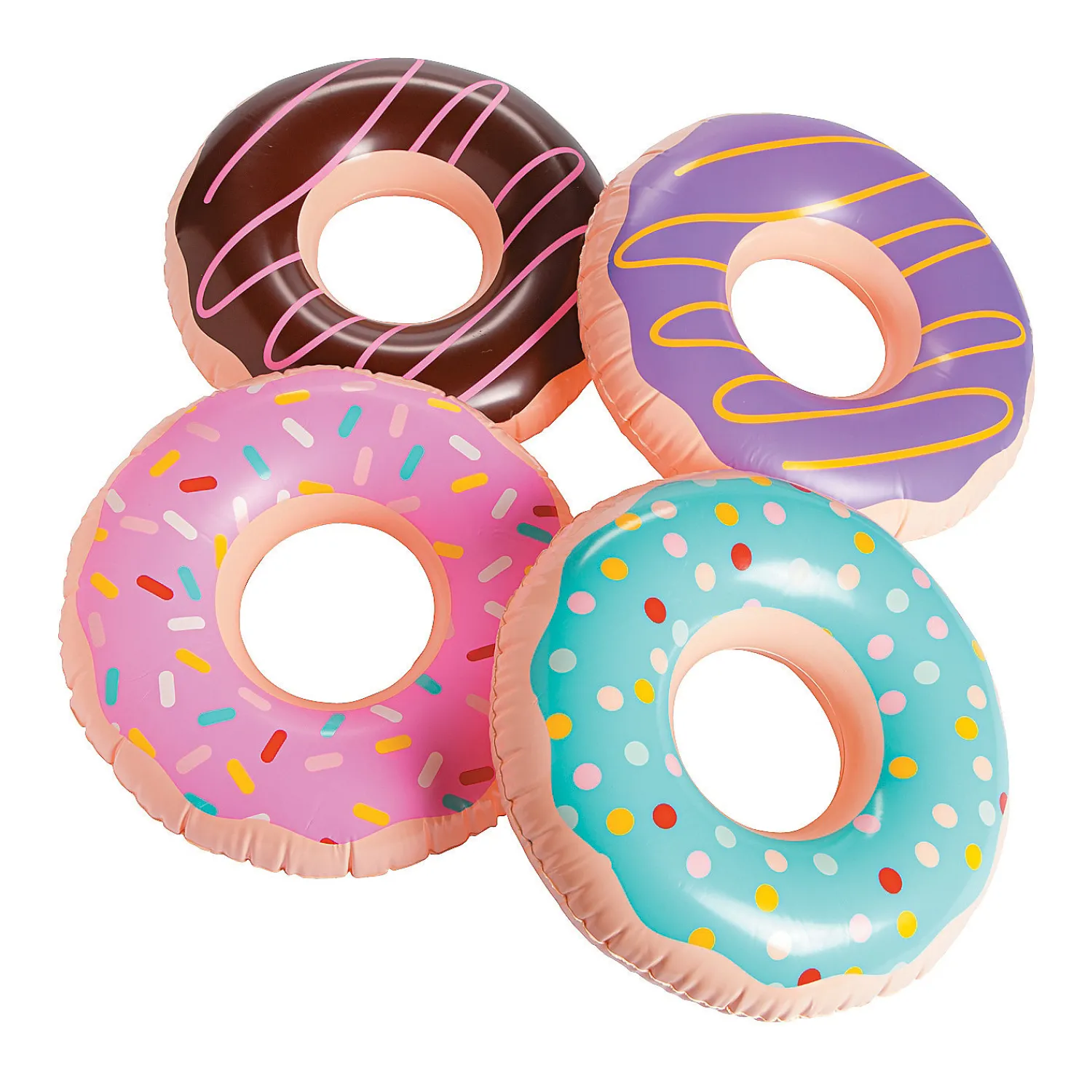 inflatable_donuts___pc_0.webp Oriental Trading Inflatable Toys*Inflatable Donuts - 12 Pc.