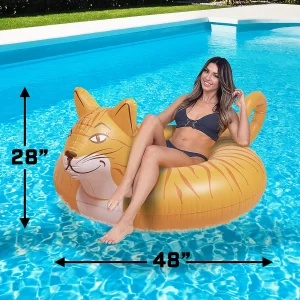 Inflatable Gofloats™ Meowzers Cat Tube Raft<Oriental Trading Shop