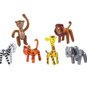 Oriental Trading Inflatable Toys*Inflatable Zoo Animal Assortment - 12 Pc.