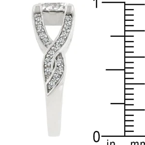 Oriental Trading Rings*J Goodin Brilliant Twist Engagement Ring Size 6